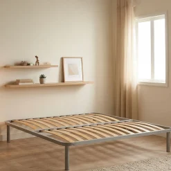 Reti Letto Piazza E Mezza > Dmora Rete letto piazza e mezza Fancy, 100% Made in Italy, cm 120x200h 34 Grigio