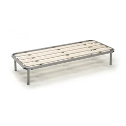 Reti Letto Singole|Camera Da Letto > Dmora Rete letto singolo Alsa, 100% Made in Italy, Cm 80x190h 31 Grigio