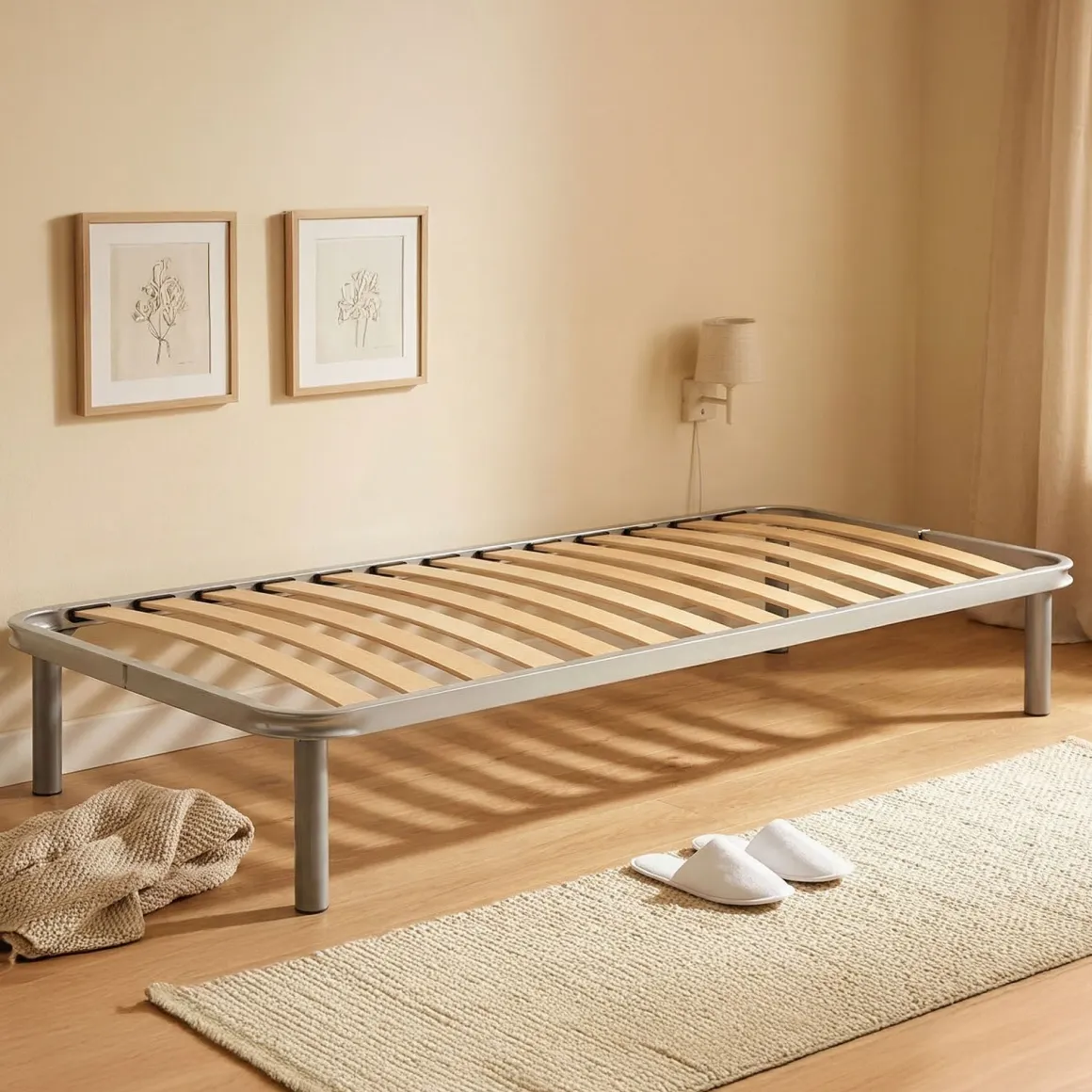 Reti Letto Singole|Camera Da Letto > Dmora Rete letto singolo Amammata, 100% Made in Italy, Cm 90x200h 34 Grigio