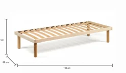 Rete letto singolo Ansa, 100% Made in Italy, Cm 80x190h 31