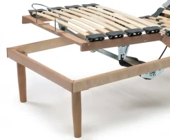 Reti Letto Singole|Camera Da Letto > Dmora Rete letto singolo Arby, Rete ortopedica reclinabile motorizzata, Cm 80x190h 34 Marrone