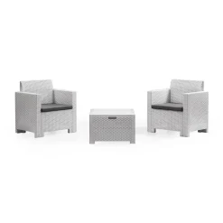 Set Da Esterno|Outdoor > Dmora Salotto da esterno poltrone - Apis Bianco