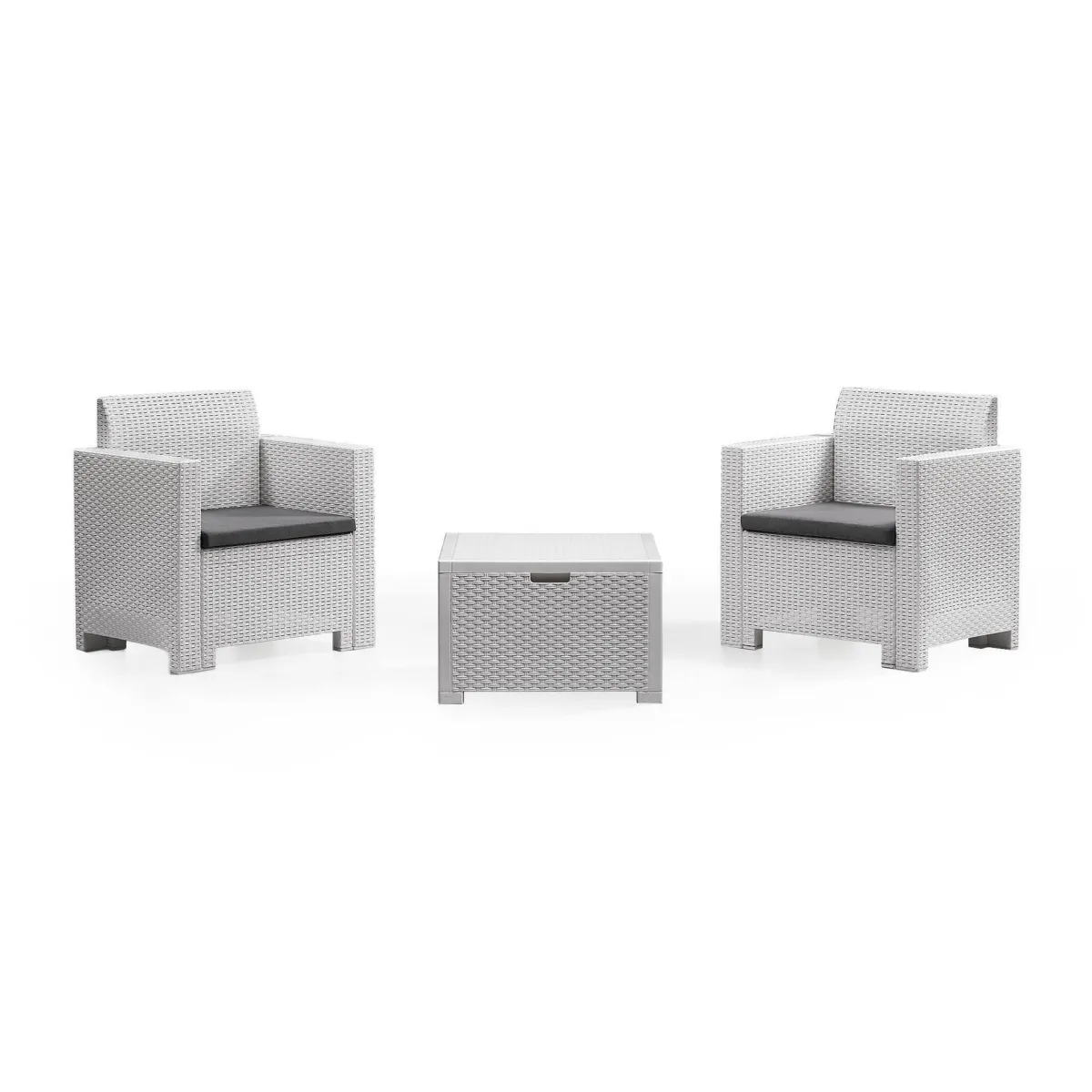 Set Da Esterno|Outdoor > Dmora Salotto da esterno poltrone - Apis Bianco