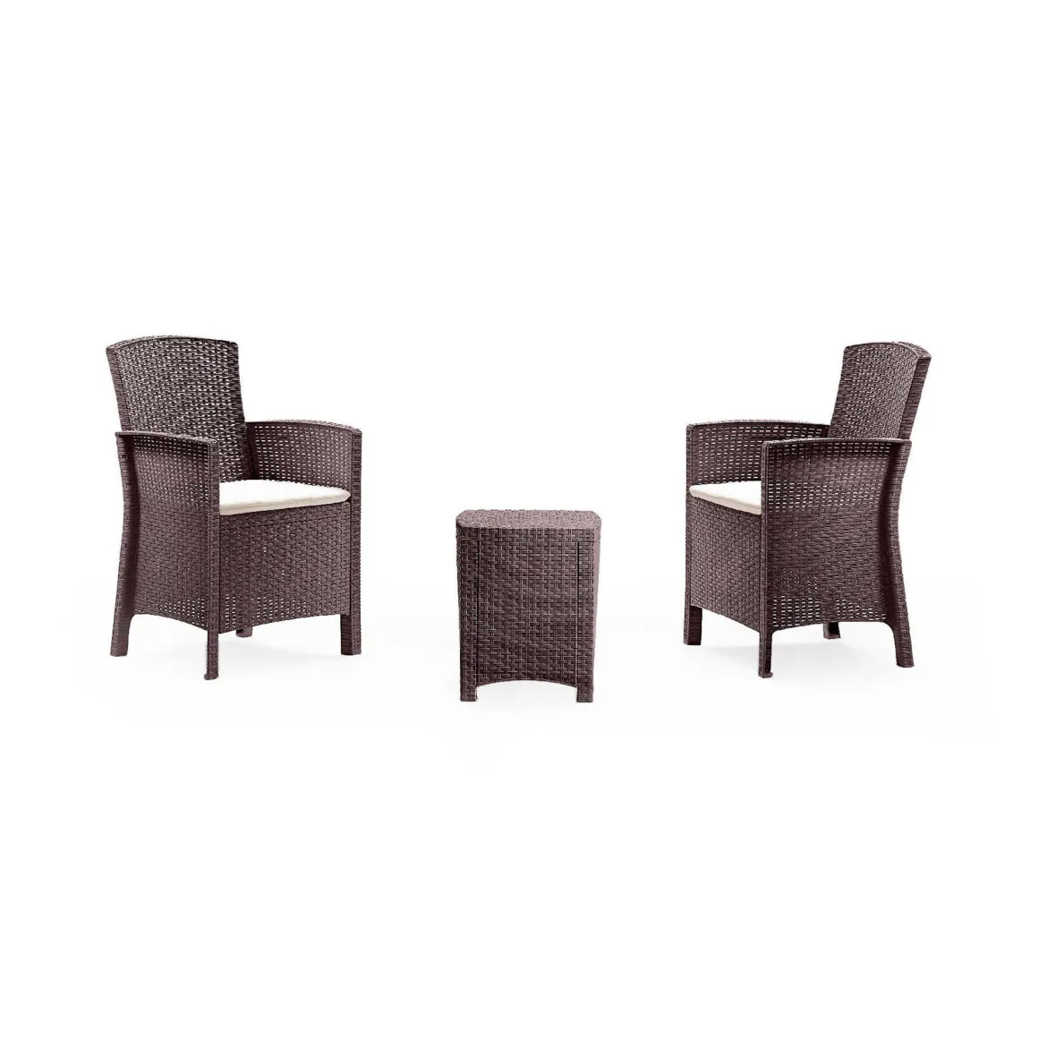 Salotto da esterno poltrone marrone - Armin