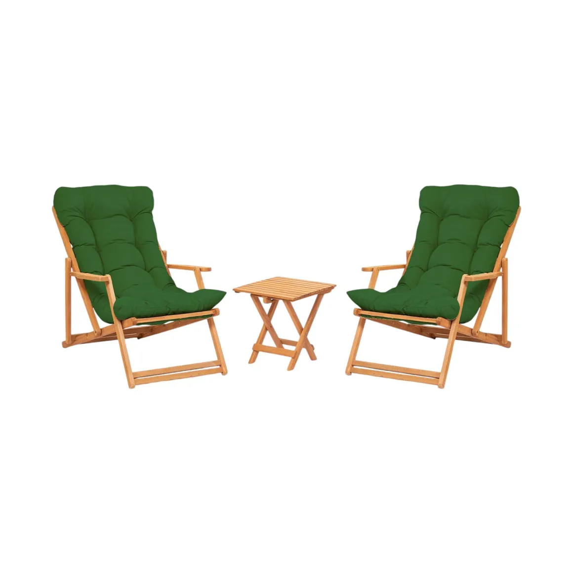 Salotto da esterno poltrone vernice preservante per legno a base d'acqua verde - Biagio