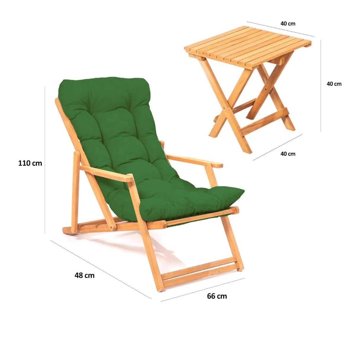 Salotto da esterno poltrone vernice preservante per legno a base d'acqua verde - Biagio