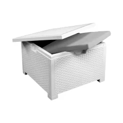 Salotto da esterno 5 posti e 1 tavolo bianco - Cameri
