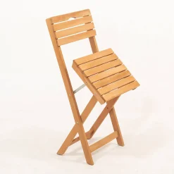 Set Da Esterno|Salotti Da Giardino > Dmora Salotto da esterno 2 sedie pieghevoli e tavolino alto crema - Isso Bianco Crema