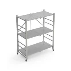 Scaffali|Armadi Da Esterno > Dmora Scaffali Ruote 3 Ripiani, Peso Supportato 40 kg - Cossato Grigio