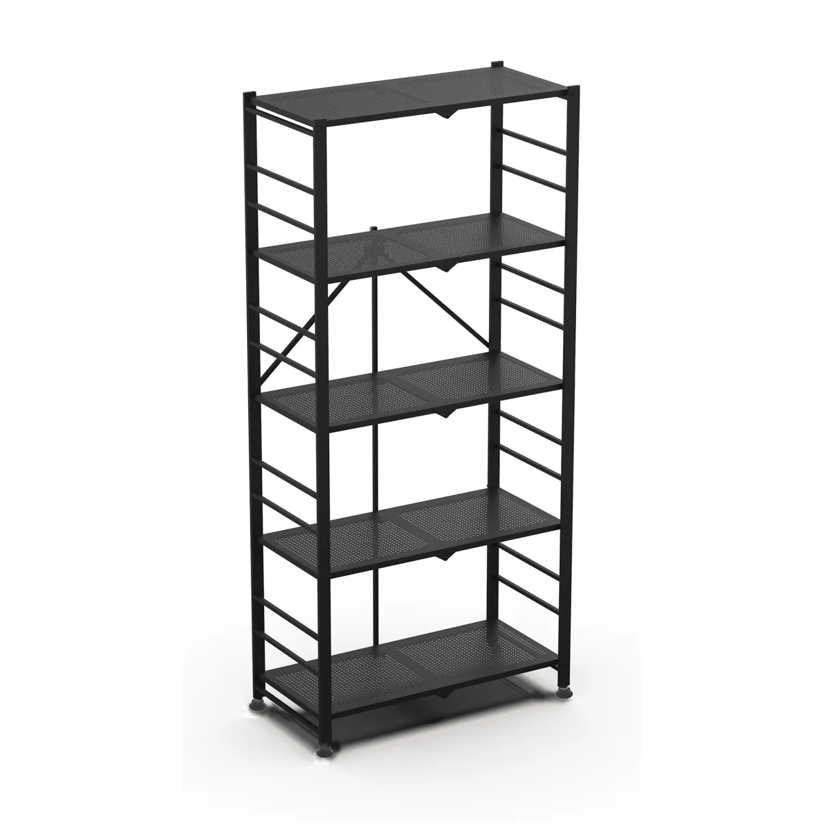 Scaffali|Armadi Da Esterno > Dmora Scaffali 5 Ripiani Peso Supportato 40 kg, - Minori Nero