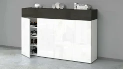 Bagno|Ingresso > Dmora Scarpiera 6 ante ardesia 154x100h cm - Are Grigio Ardesia