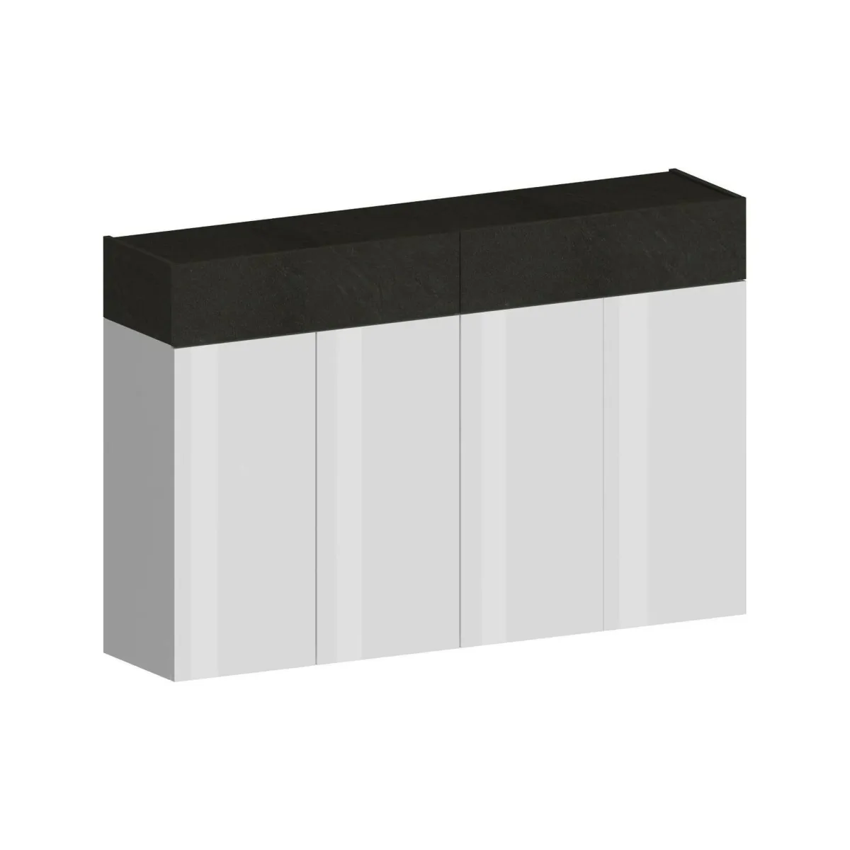 Bagno|Ingresso > Dmora Scarpiera 6 ante ardesia 154x100h cm - Are Grigio Ardesia