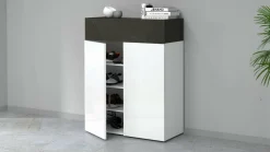 Bagno|Scarpiere > Dmora Scarpiera 3 ante ardesia 76x100h cm - Nala Grigio Ardesia