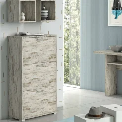Scarpiera 3 ante betulla 67x112h cm - Axinite