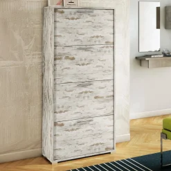 Scarpiera 4 ante betulla 67x147h cm - Adeindein