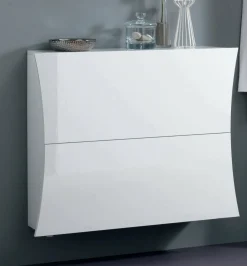 Scarpiere > Dmora Scarpiera 2 ante bianca lucida 160x85h cm - Anedda Bianco Lucido