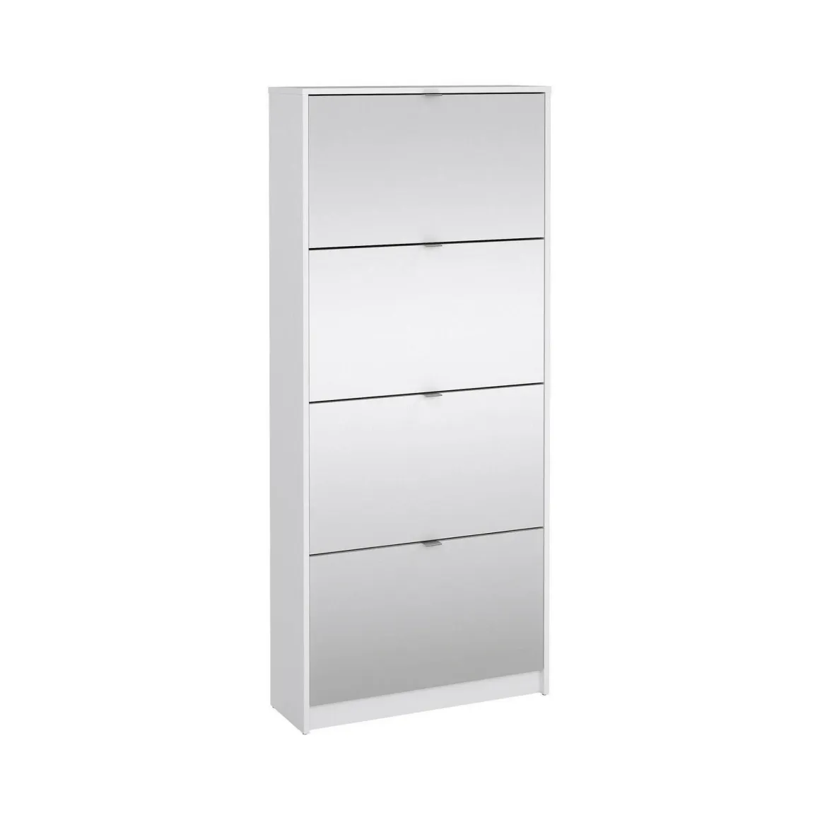 Bagno|Scarpiere > Dmora Scarpiera 4 ante bianca lucida 71x162h cm - Adaz Bianco Lucido