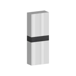 Bagno|Scarpiere > Dmora Scarpiera 5 ante bianca lucida e bianca larice 76x200h cm - Asklol Bianco Larice, Bianco Lucido