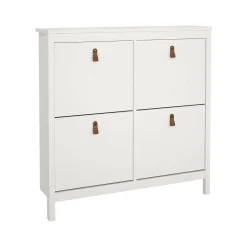 Scarpiere > Dmora Scarpiera 4 ante bianca 102x102h cm - Actinidia Bianco