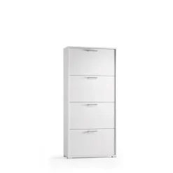 Scarpiera 4 ante bianca 67x147h cm - Adeindein