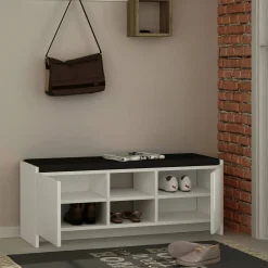 Scarpiera 2 ante bianca 110x43h cm - Axar