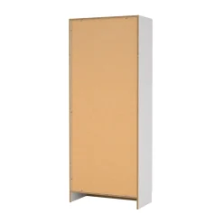 Scarpiere|Lavanderia > Dmora Scarpiera 2 ante bianca 69x170h cm con ripiani regolabili - Erinni Bianco