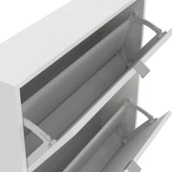 Scarpiere > Dmora Scarpiera 4 ante bianca 70x162h cm - Desideria Bianco