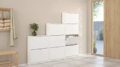 Scarpiere > Dmora Scarpiera 4 ante bianca 70x162h cm - Desideria Bianco