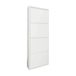 Scarpiere > Dmora Scarpiera 4 ante bianca 50x138h cm in metallo - Axe Bianco