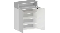 Bagno|Scarpiere > Dmora Scarpiera 3 ante bianca 76x100h cm - Nala Bianco
