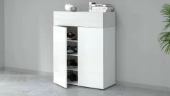 Bagno|Scarpiere > Dmora Scarpiera 3 ante bianca 76x100h cm - Nala Bianco