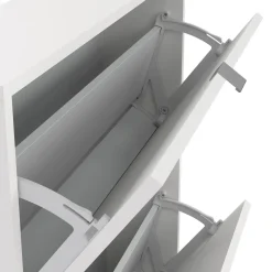 Scarpiere > Dmora Scarpiera 2 ante bianca 70x85h cm 6 paia - Turchese Bianco