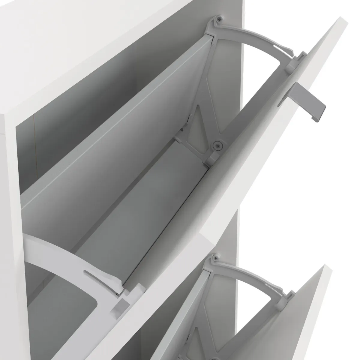 Scarpiere > Dmora Scarpiera 2 ante bianca 70x85h cm 6 paia - Turchese Bianco