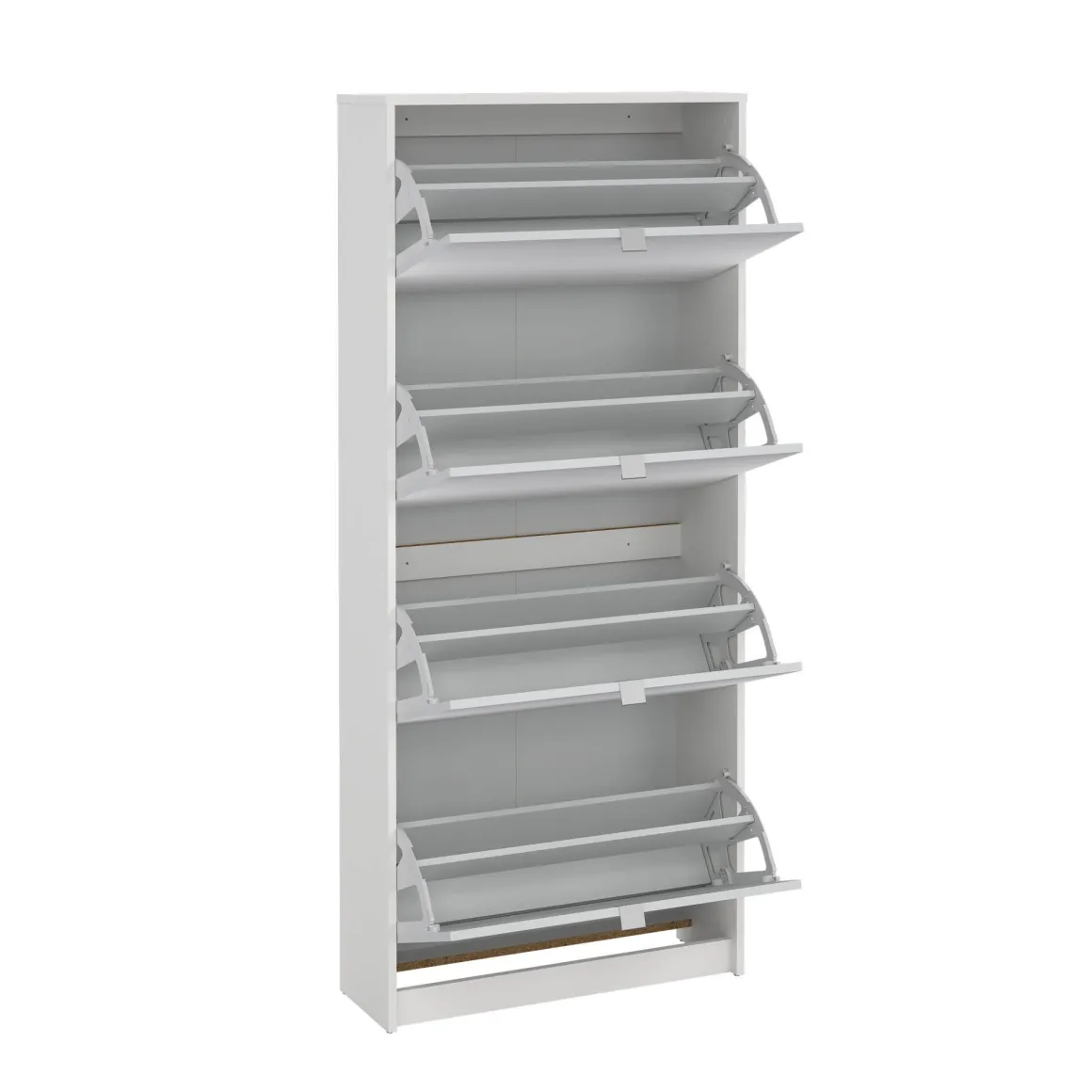Scarpiera 4 ante bianca 70x162h cm 24 paia - Aepytus