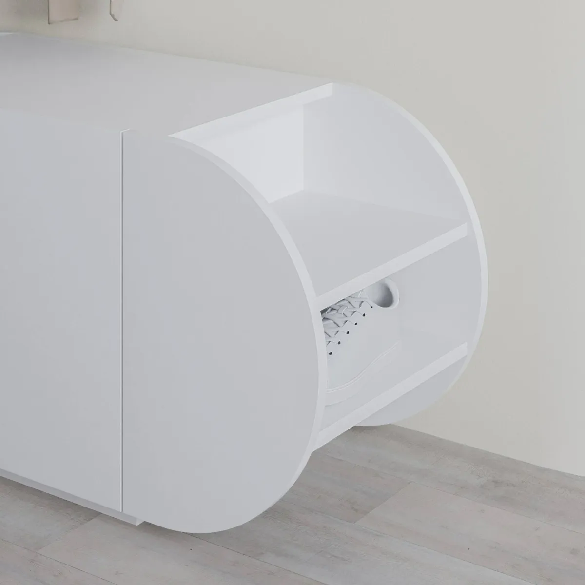 Scarpiere > Dmora Scarpiera 2 ante bianca 110x50h cm - Sequoia Bianco