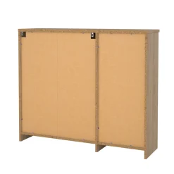 Scarpiera 3 ante e 1 cassetto rovere 108x92h cm - Todd
