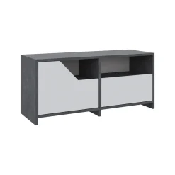 Scarpiere > Dmora Scarpiera 2 ante grigia e bianca 105x47h cm - Berto Bianco, Grigio