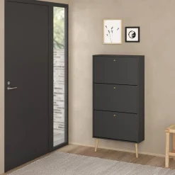 Scarpiera 3 ante grigia 70x139h cm - Fung