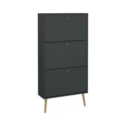 Scarpiera 3 ante grigia 70x139h cm - Fung