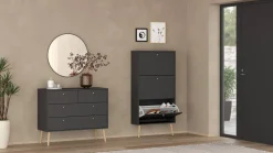 Scarpiera 3 ante grigia 70x139h cm - Fung