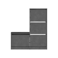 Scarpiere > Dmora Scarpiera 4 ante grigia 105x119h cm - Velma Grigio