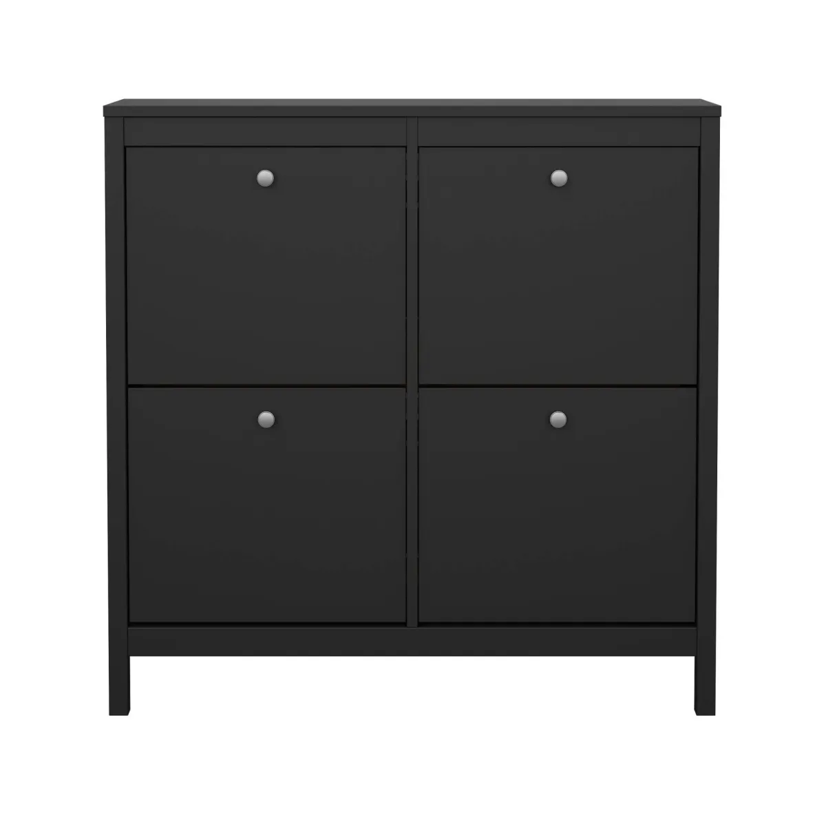 Scarpiere > Dmora Scarpiera 4 ante nera 102x102h cm - Actinidia Nero