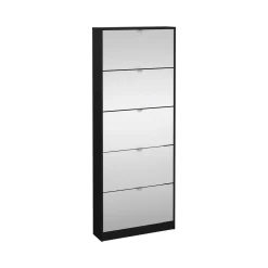 Scarpiere > Dmora Scarpiera 5 ante nera 71x181h cm - Angiolo Nero