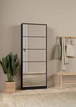 Scarpiere > Dmora Scarpiera 5 ante nera 71x181h cm - Angiolo Nero