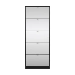 Scarpiere > Dmora Scarpiera 5 ante nera 71x181h cm - Angiolo Nero