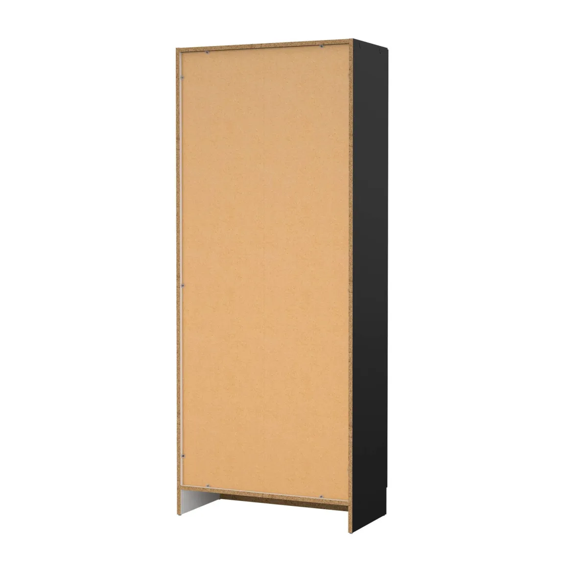 Scarpiera 2 ante nera 69x170h cm con ripiani regolabili - Erinni