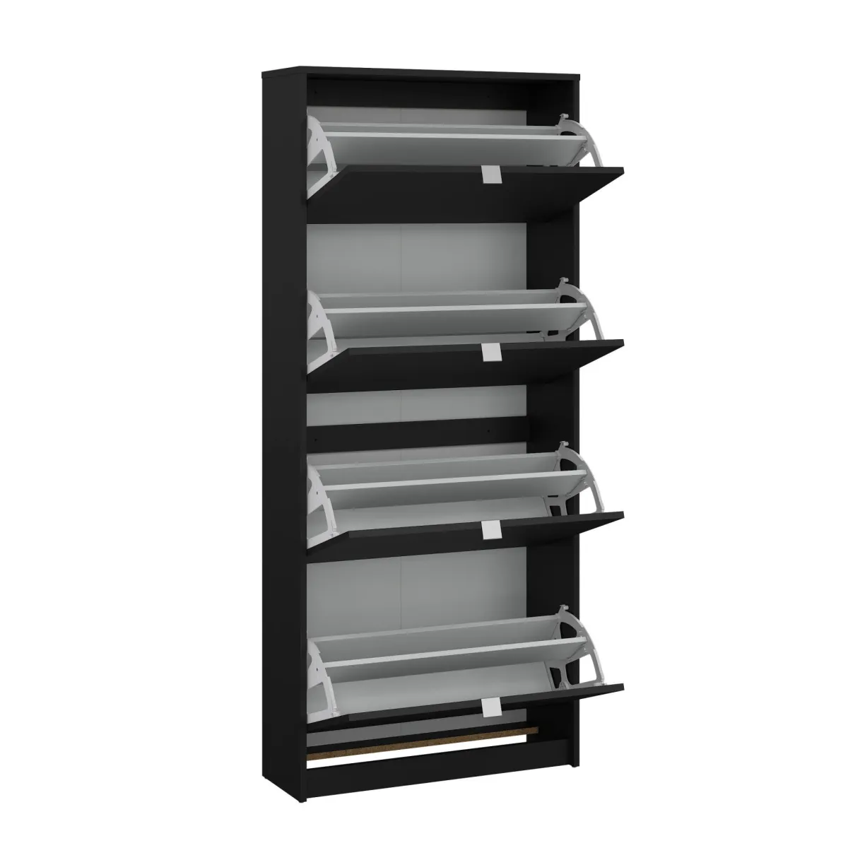 Scarpiere > Dmora Scarpiera 4 ante nera 70x162h cm - Epidoto Nero