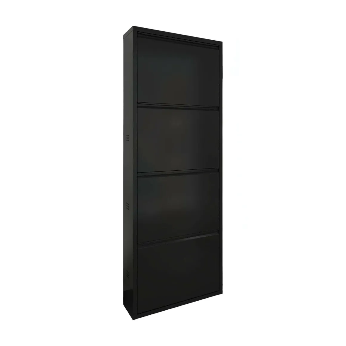 Scarpiera 4 ante nera 50x138h cm in metallo - Axe