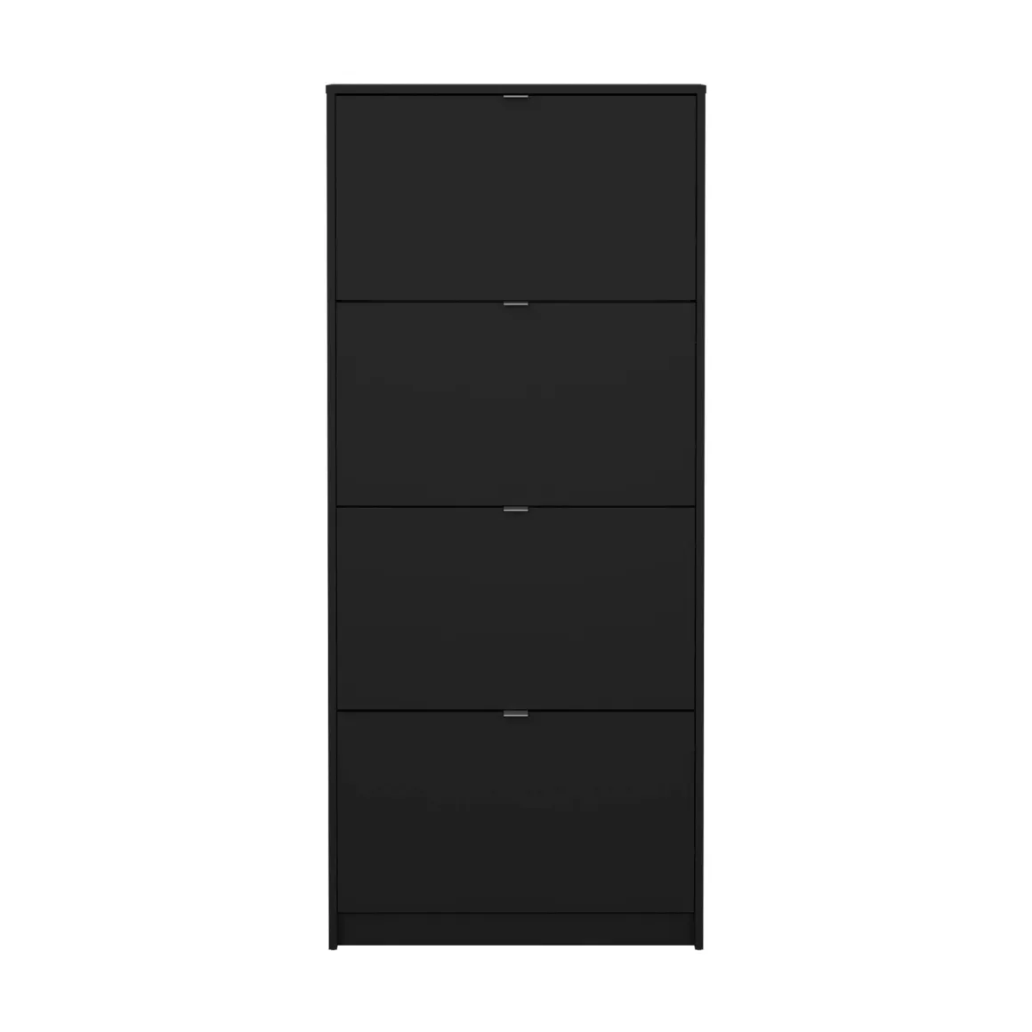 Scarpiera 4 ante nera 70x162h cm 12 paia - Desideria