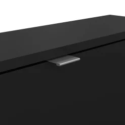 Scarpiera 4 ante nera 70x162h cm 12 paia - Desideria